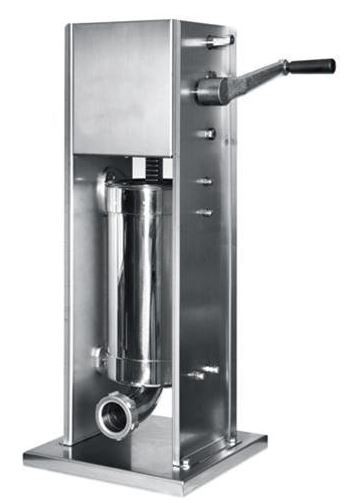 Manuelle Wurstfüllmaschine, stehend, Fassungsvermögen 7 L, Ø 155 mm, B 400 mm x T 450 mm H 1050 mm