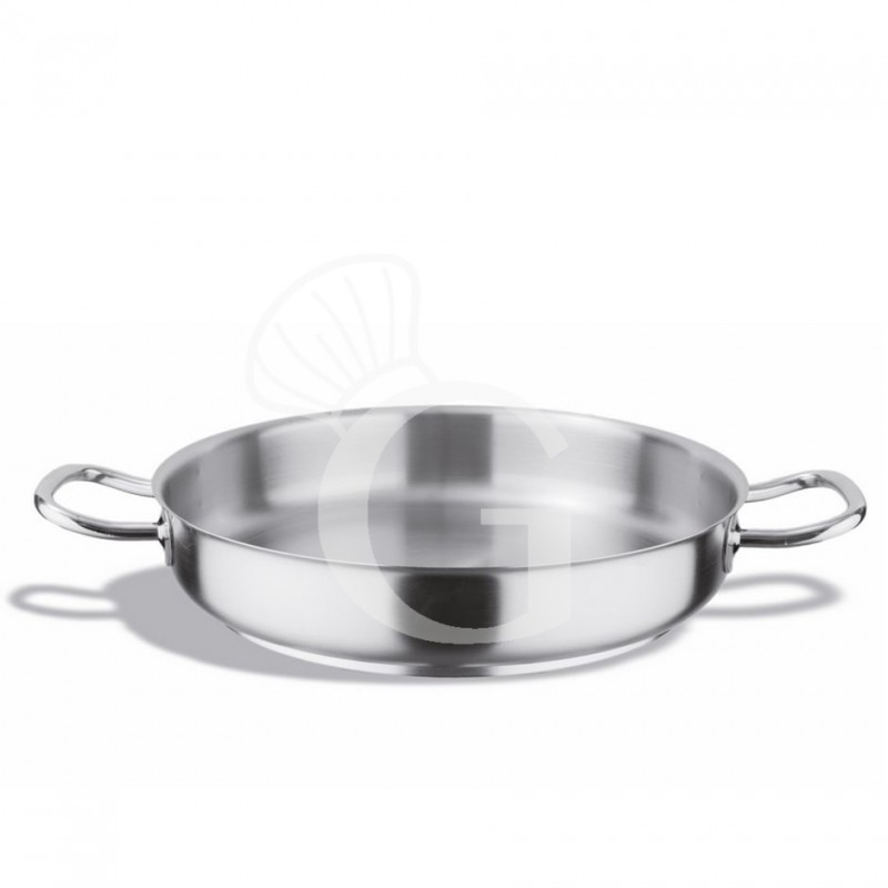 Paellapfanne (12 Liter), Edelstahl, Ø 450 mm, H 85 mm