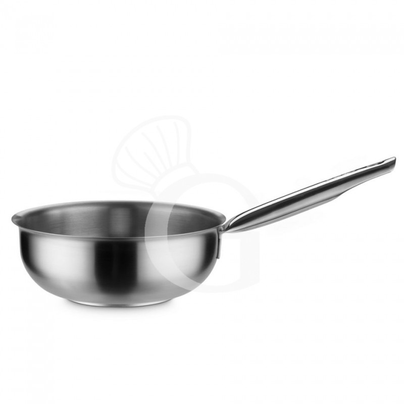 Konische Sauteuse mit Griff (2,2 Liter), Edelstahl, Ø 200 mm, H 75 mm