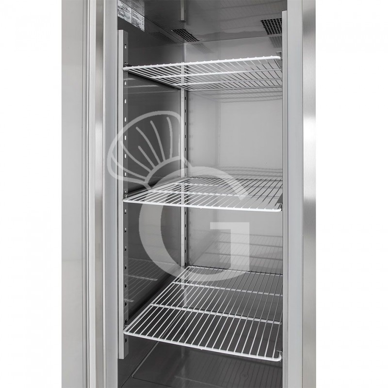Kühlschrank (700 Liter), Edelstahl, Umluftkühlung, Temperatur -2°C /+10°C, Energieklasse A