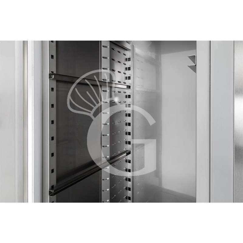 Kühlschrank Fisch/Molkereiprodukte (700 L), Umluftkühlung, Glastür, -5°C/+10°C