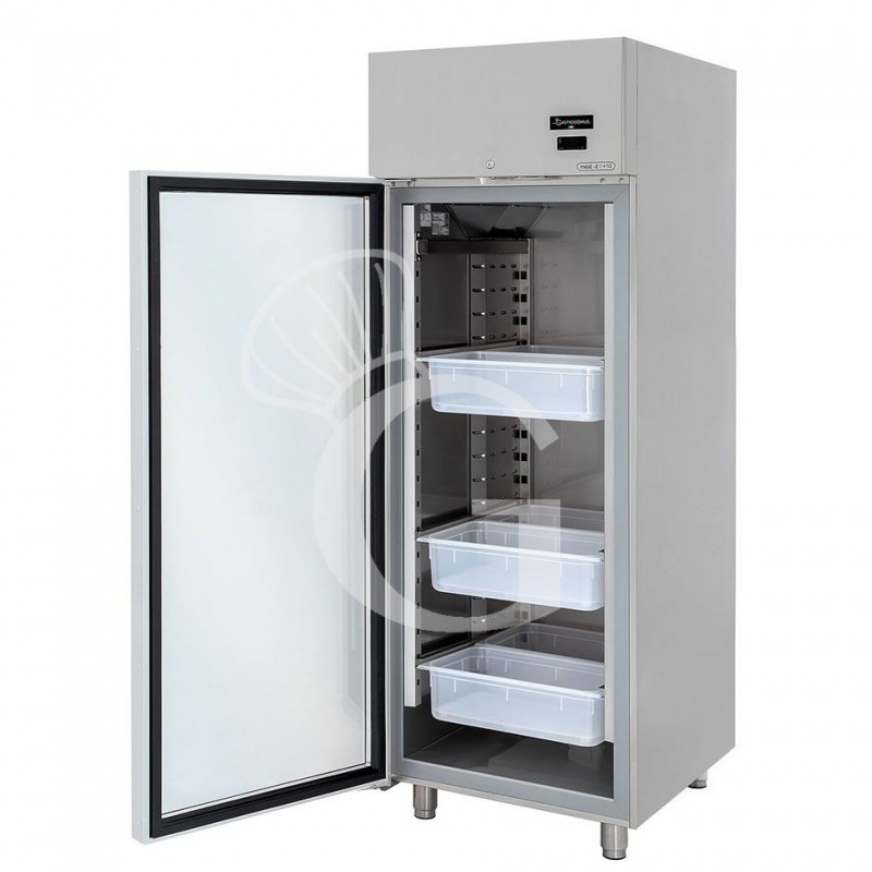 Kühlschrank Fisch/Molkereiprodukte (700 L), Umluftkühlung, Glastür, -5°C/+10°C
