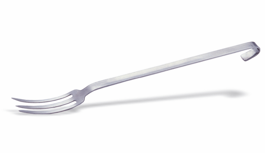Fleischgabel / Grillgabel, 3 Zinken, Grifflänge 400 mm, Gesamtlänge 470 mm
