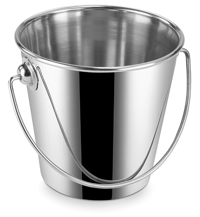 Mini-Eimer / Serviereimer, Edelstahl, Ø 75 mm, H 65 mm