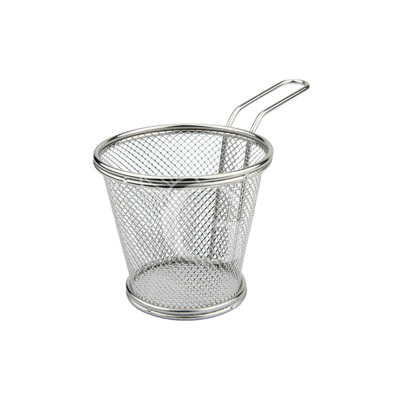 Mini Servierkorb / Frittierkorb, rund, Ø 120 mm, H 100 mm Mini Servierkorb / Frittierkorb, rund, Ø 120 mm, H 100 mm