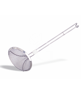 Schaumlöffel / Schaumkelle, feinmaschig, Ø 120 mm, Grifflänge 350 mm