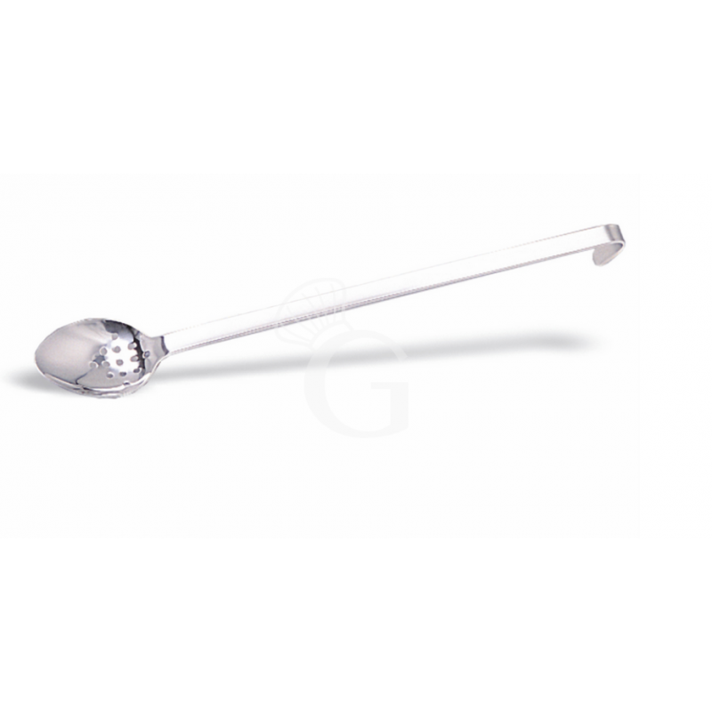 Abtropflöffel / Abseihlöffel, Grifflänge 370 mm, Gesamtlänge 440 mm