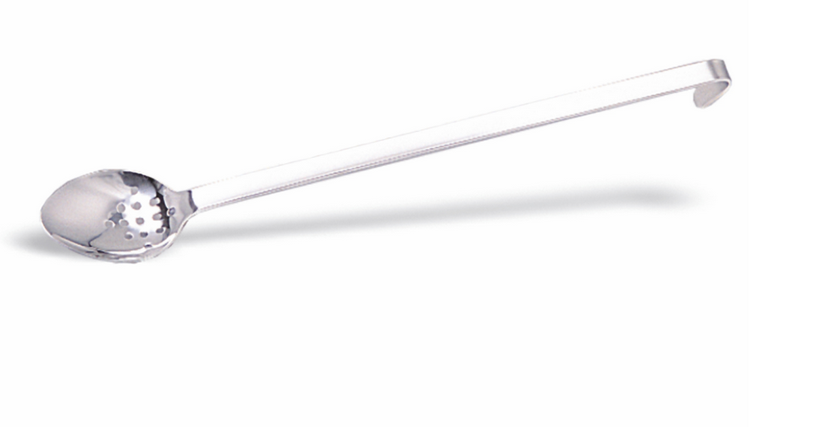 Abtropflöffel / Abseihlöffel, Grifflänge 370 mm, Gesamtlänge 440 mm