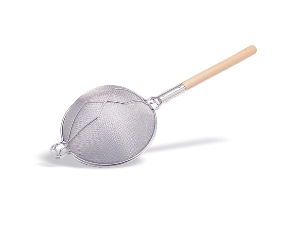 Großküchensieb, doppelmaschig, verstärkt, Ø 350 mm, Grifflänge 430 mm