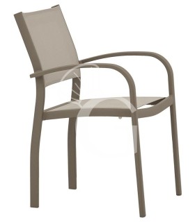 Stuhl "ENRICA", Metallgestell, Sitzfläche aus Texteline
