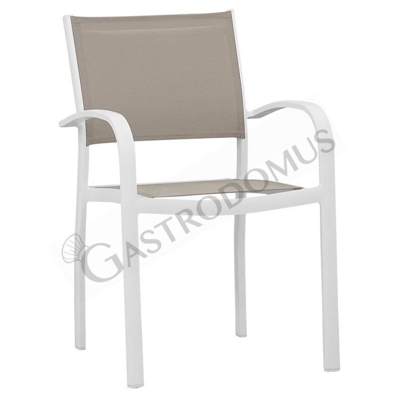 Stuhl "ENRICA", Metallgestell, Sitzfläche aus Texteline