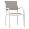 Stuhl "ENRICA", Metallgestell, Sitzfläche aus Texteline