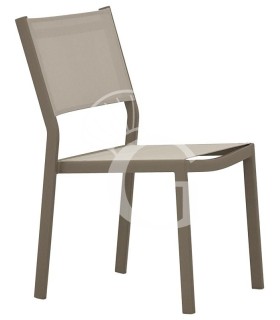Stuhl "ENRICA 2", Metallgestell, Sitzfläche aus Texteline