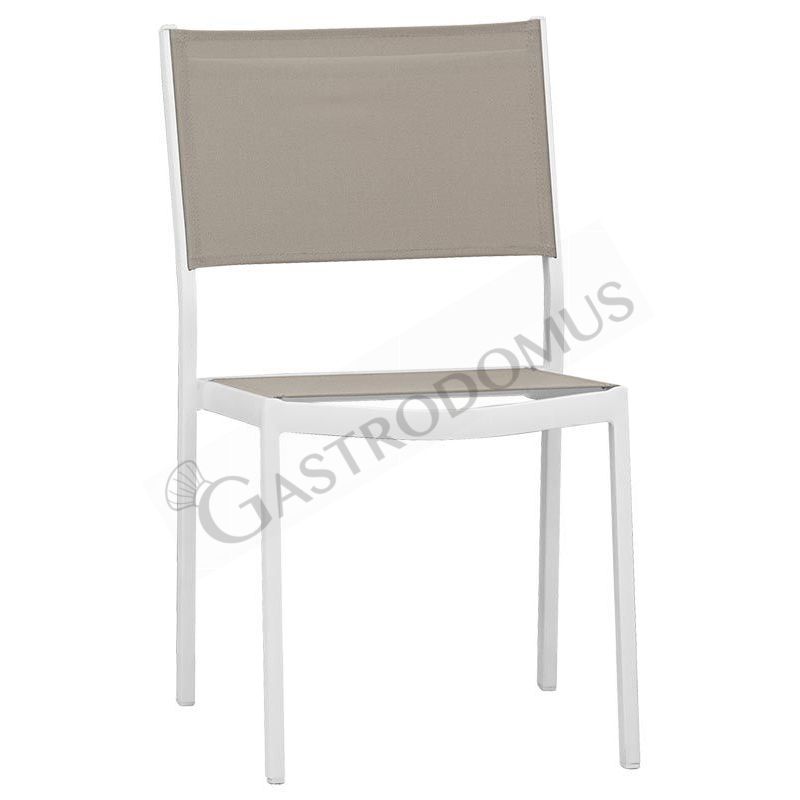 Stuhl "ENRICA 2", Metallgestell, Sitzfläche aus Texteline