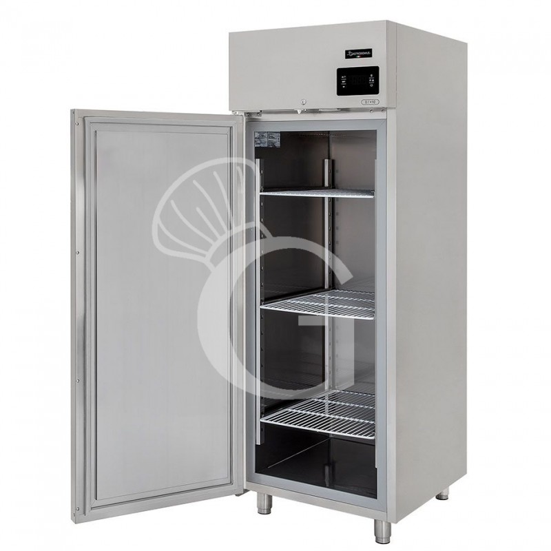 Kühlschrank (700 Liter), Edelstahl, Umluftkühlung, Temperatur 0°C /+10°C, Energieklasse A