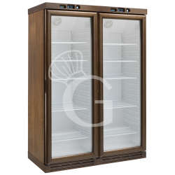 Weinkühlschrank (310 L + 310 L), Holz, statisch, für 180 Flaschen, +2°C/+8°C