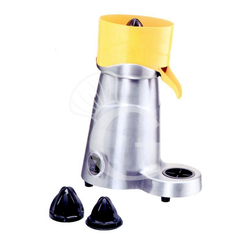 Elektro Zitruspresse aus satinierter Aluminiumlegierung, 3 Presskegel, 1800 U/min