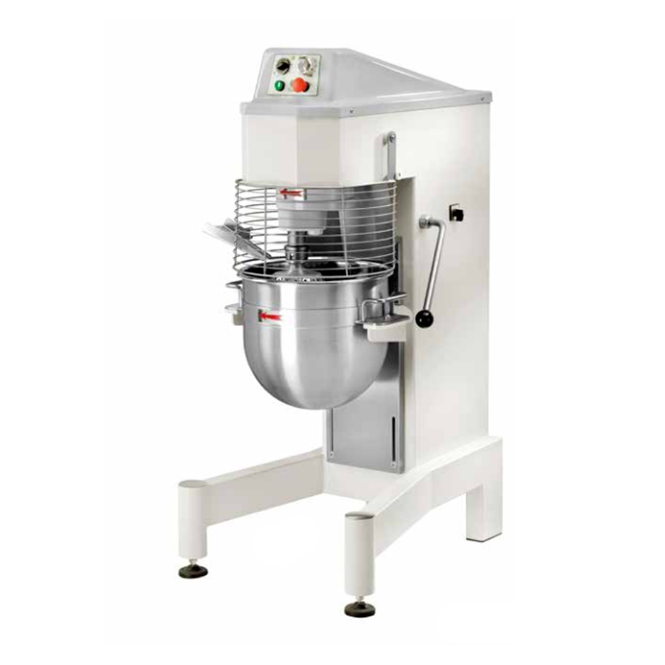 Tisch-Planetenrührmaschine, 60 L, dreiphasig, 3 Geschwindigkeiten, mechanische Steuerung