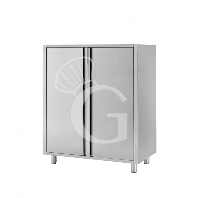 Edelstahl Mehrzweckschrank, 2 Flügeltüren, 2 Einlegeböden, B 1200 mm x T 600 mm x H 1500 mm Edelstahl Mehrzweckschrank, 2 Flügeltüren, 2 Einlegeböden, B 1200 mm x T 600 mm x H 1500 mm