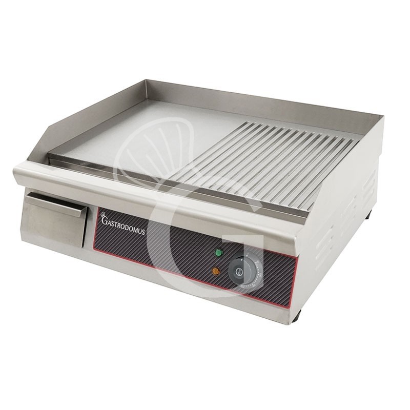 Elektro Bratplatte - glatt/gerillt, Tischgerät , 1 Kochzone, 3000 W, einphasig