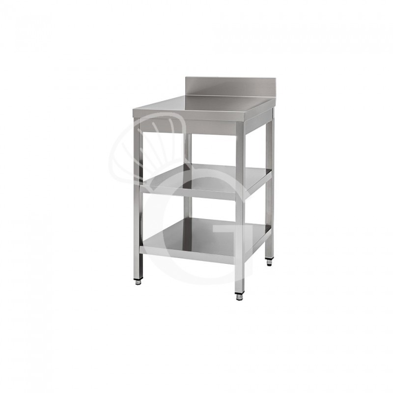 Edelstahltisch 2 Regalböden Aufsatz B 400 mm x T 800 mm x H 950 mm Edelstahltisch 2 Regalböden Aufsatz B 400 mm x T 800 mm x H 950 mm