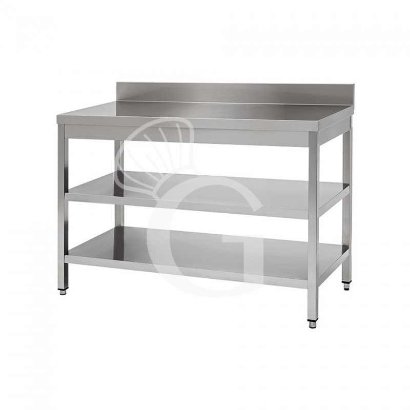 Edelstahltisch 2 Regalböden Aufsatz B 1700 mm x T 800 mm x H 950 mm Edelstahltisch 2 Regalböden Aufsatz B 1700 mm x T 800 mm x H 950 mm