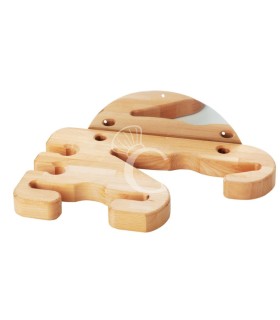 Universelle Wandhalterung, Holz, 4 Halter, B 400 mm X T 220 mm X H 140 mm