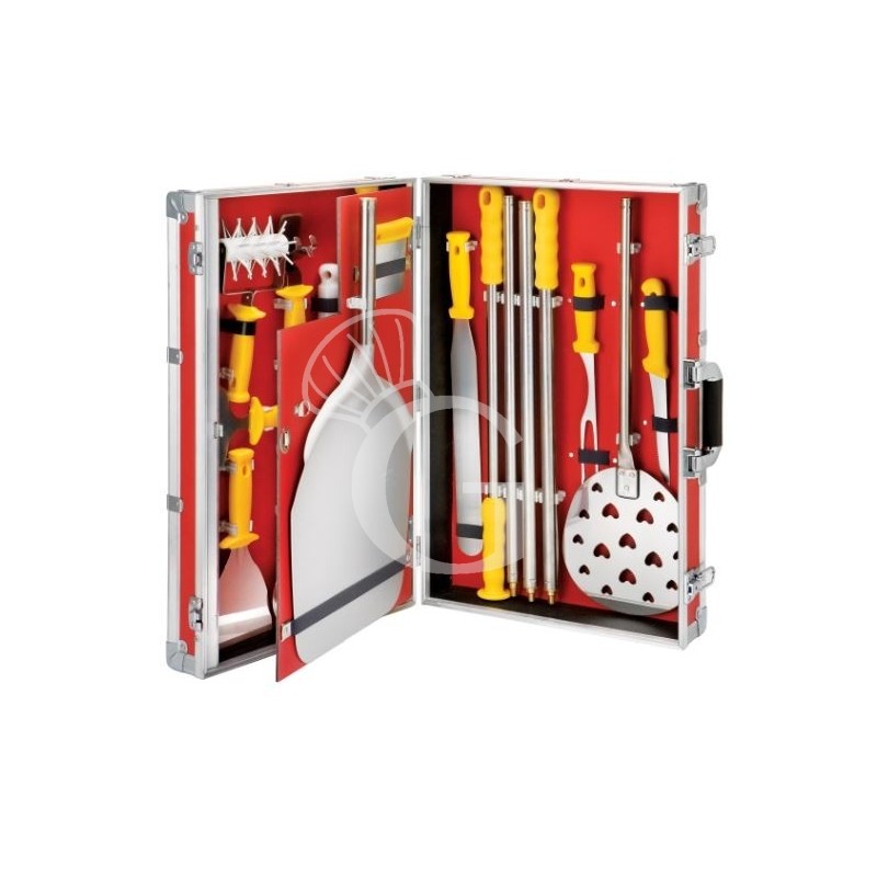 Professionelles Pizzabäcker- Set mit Koffer, 14-teilig