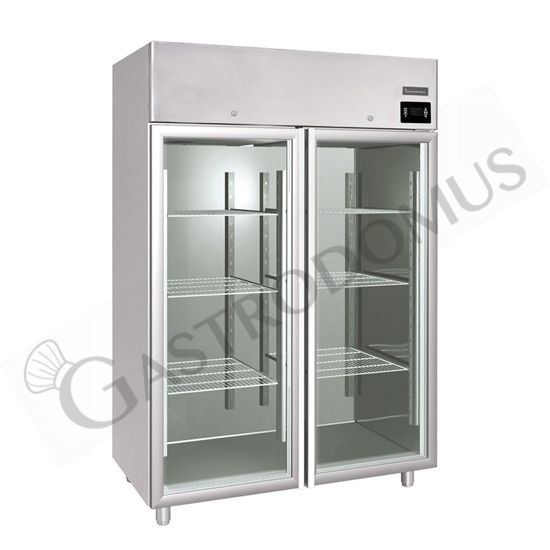 Kühlschrank (1400 Liter), Umluftkühlung, 2 Glastüren, Temperatur -2°C /+10°C, Energieklasse C