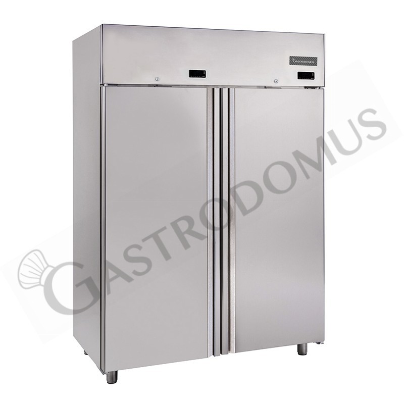 Kombinierter Kühlschrank (1400 Liter), Edelstahl, Umluftkühlung, 2-türig, doppelte Temperatur 0°C/+10°C, Energieklasse G