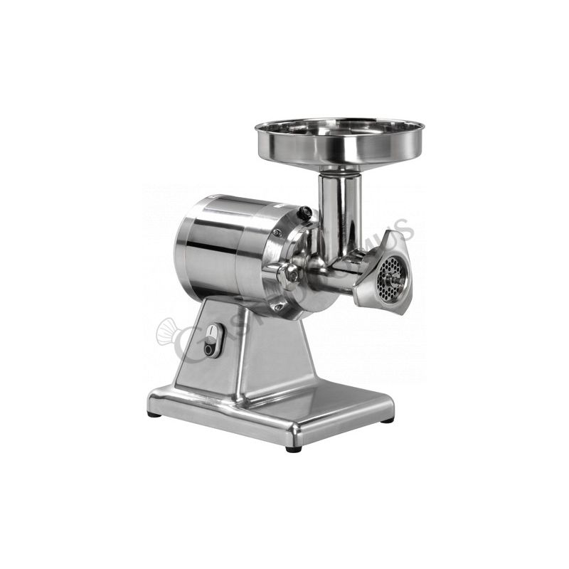 Einphasiger Fleischwolf mit Zerkleinerungseinheit aus Edelstahl 160 kg/h - B 400 mm x T 290 mm x H 510 mm