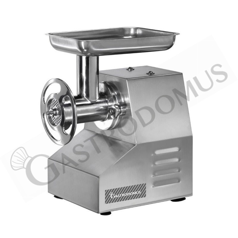 Einphasiger Fleischwolf mit Zerkleinerungseinheit aus Aluminium 150/250 kg/h - B 420 mm x T 300 mm x H 520 mm