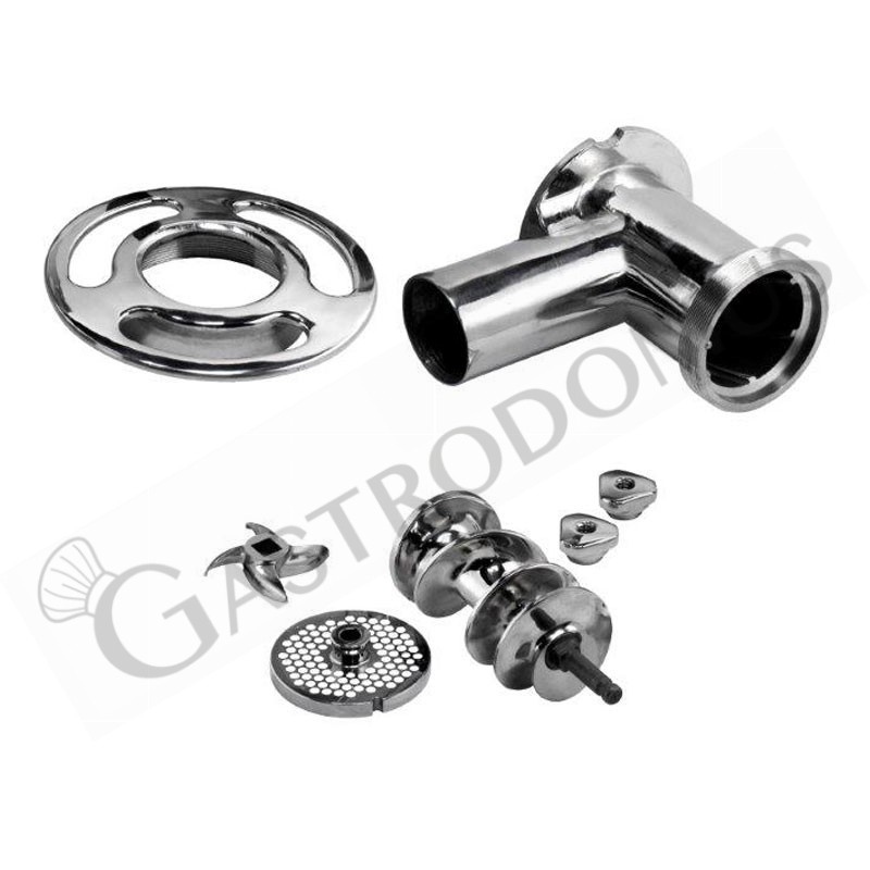 Einphasiger Fleischwolf mit Zerkleinerungseinheit aus Aluminium 150/250 kg/h - B 420 mm x T 300 mm x H 520 mm