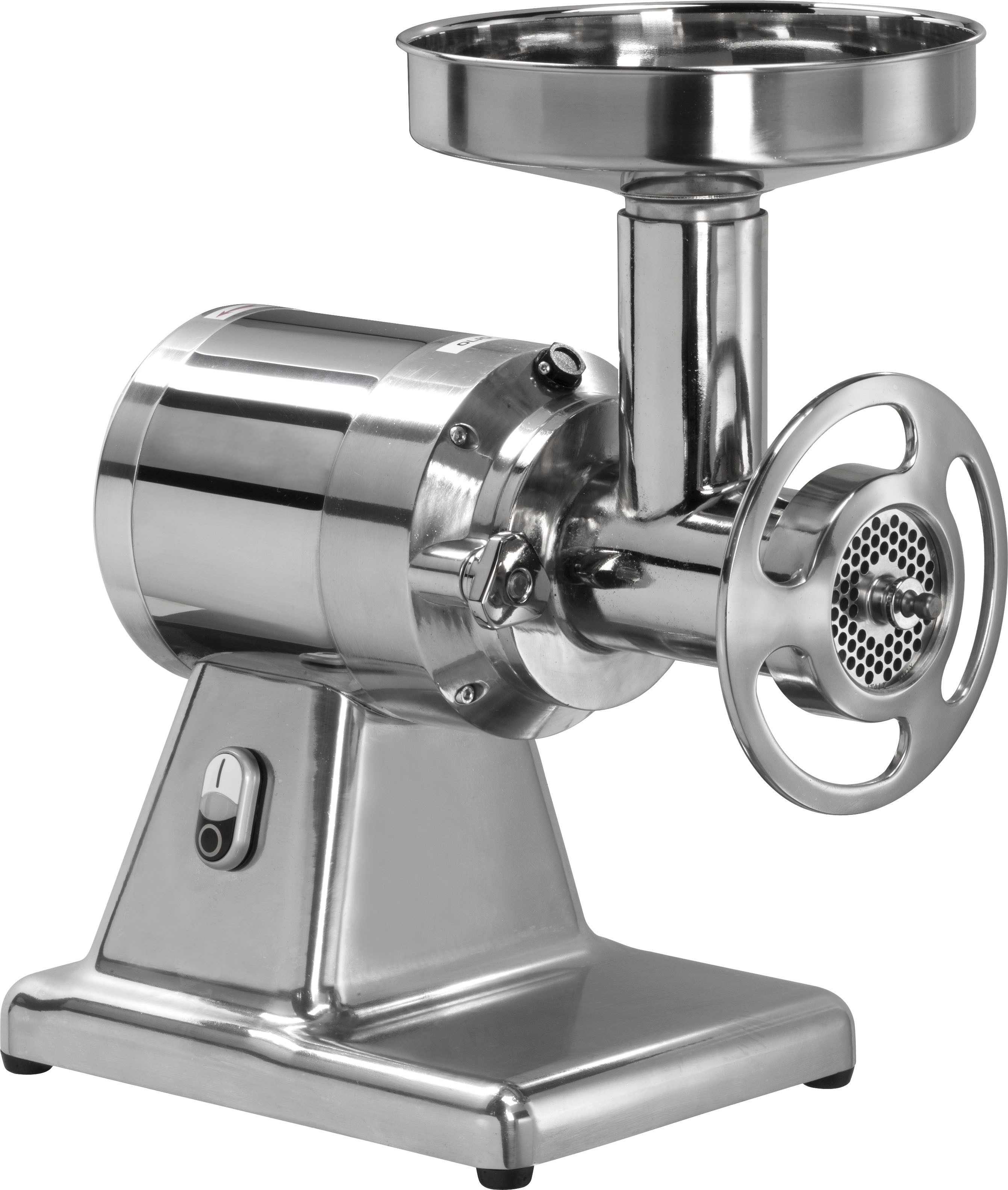 Einphasiger Fleischwolf mit Zerkleinerungseinheit aus Aluminium 150/250 kg/h - B 450 mm x T 290 mm x H 520 mm