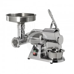 Fleischwolf + Reibe, Stundenleistung des Fleischwolfs 20/50 Kg/h, B 430 mm x T 270 mm x H 360/420 mm