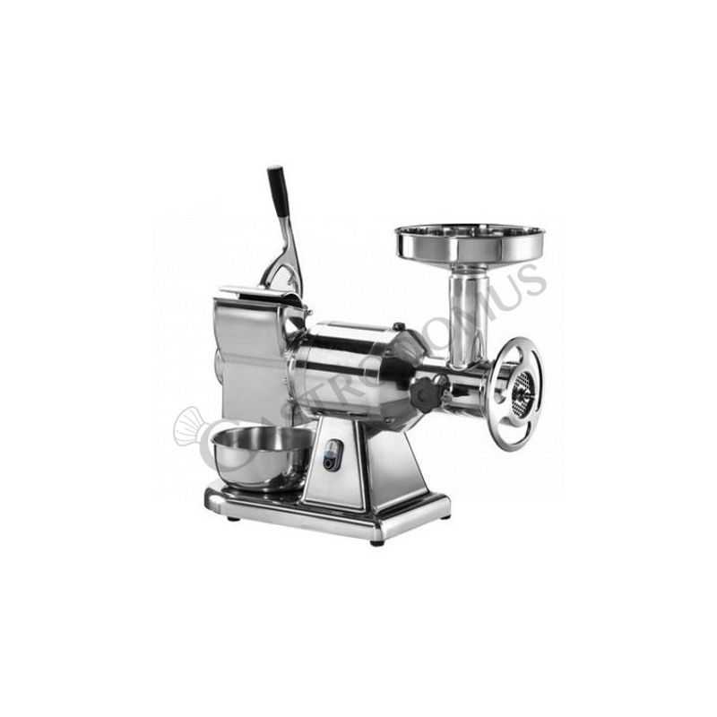 Einphasiger Fleischwolf + Reibe mit Zerkleinerungseinheit aus Edelstahl Produktionsleistung 150/250 Kg/h