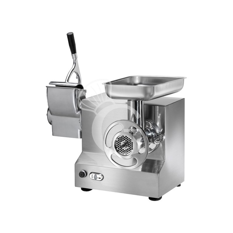 Fleischwolf + Reibe mit Zerkleinerungseinheit aus Edelstahl, Produktionsleistung 150/250 kg/h, einphasig