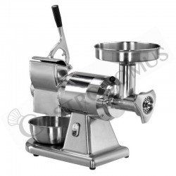 Fleischwolf+Reibe mit Zerkleinerungseinheit aus Aluminium, Produktionsleistung 100/160 Kg/h, einphasig