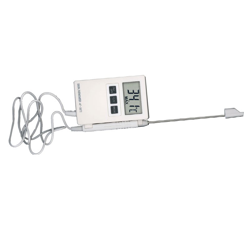 Digitales elektronisches Thermometer mit Sonde und Speicherkapazität