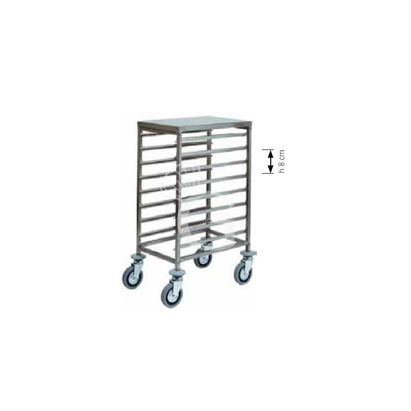 Gastronormwagen, 8 GN1/1 Bleche, B 450 mm x T 660 x H 940 mm