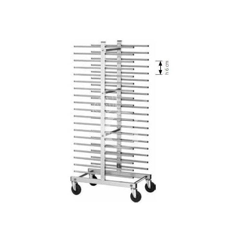 Hordenwagen, 40 Backblech (600x400 mm), B 510 mm x T 800 mm x H 1770 mm
