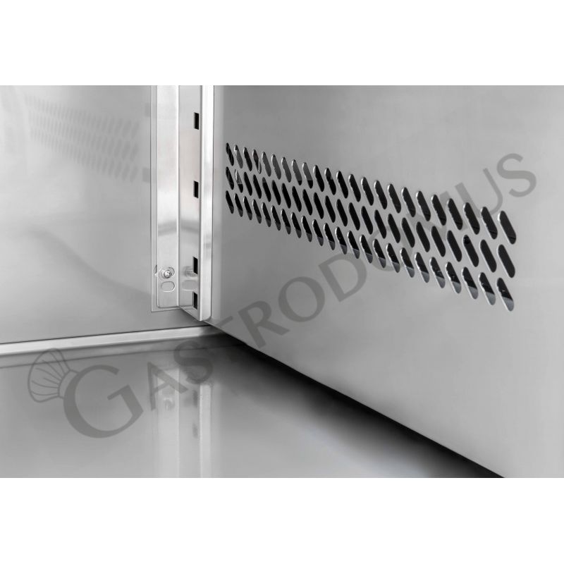 Kühltisch, 1-türig, 2 Schubladen, Tiefe 700 mm, -2°C/+8°C, Aufkantung