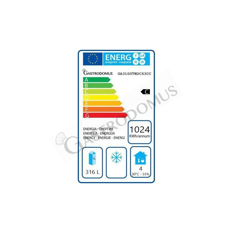 Kühltisch, 1 Tür, 5 Schubladen, Tiefe 700 mm, -2°C/+8°C