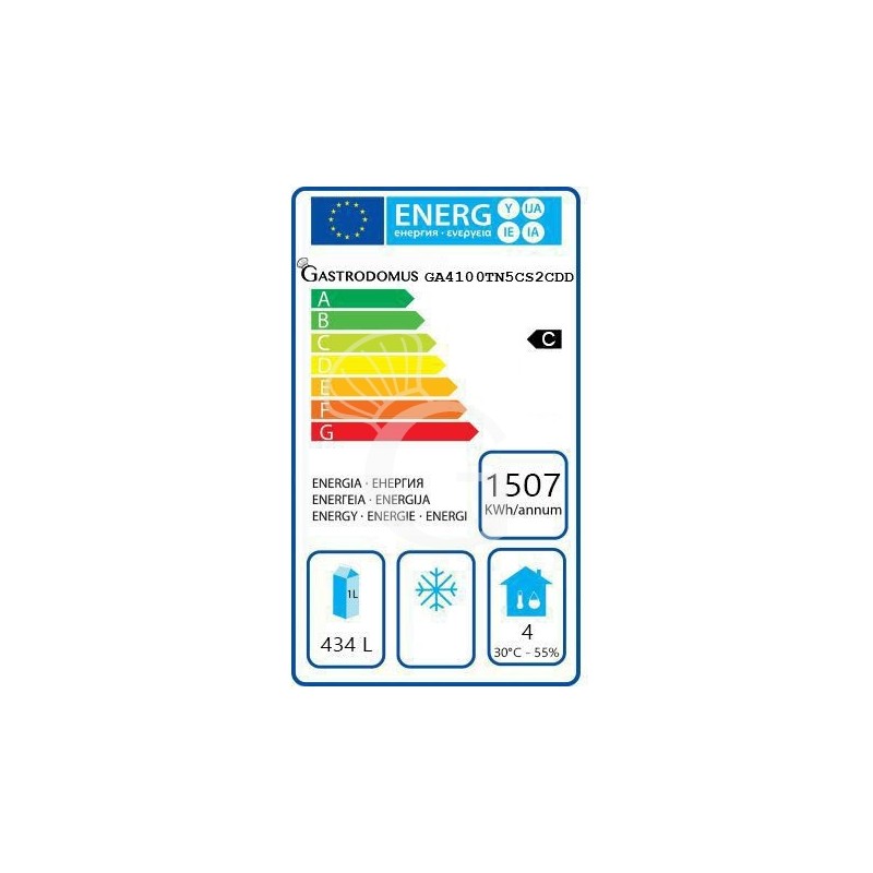 Kühltisch, 1 Tür, 7 Schubladen, Tiefe 700 mm, -2°C/+8°C