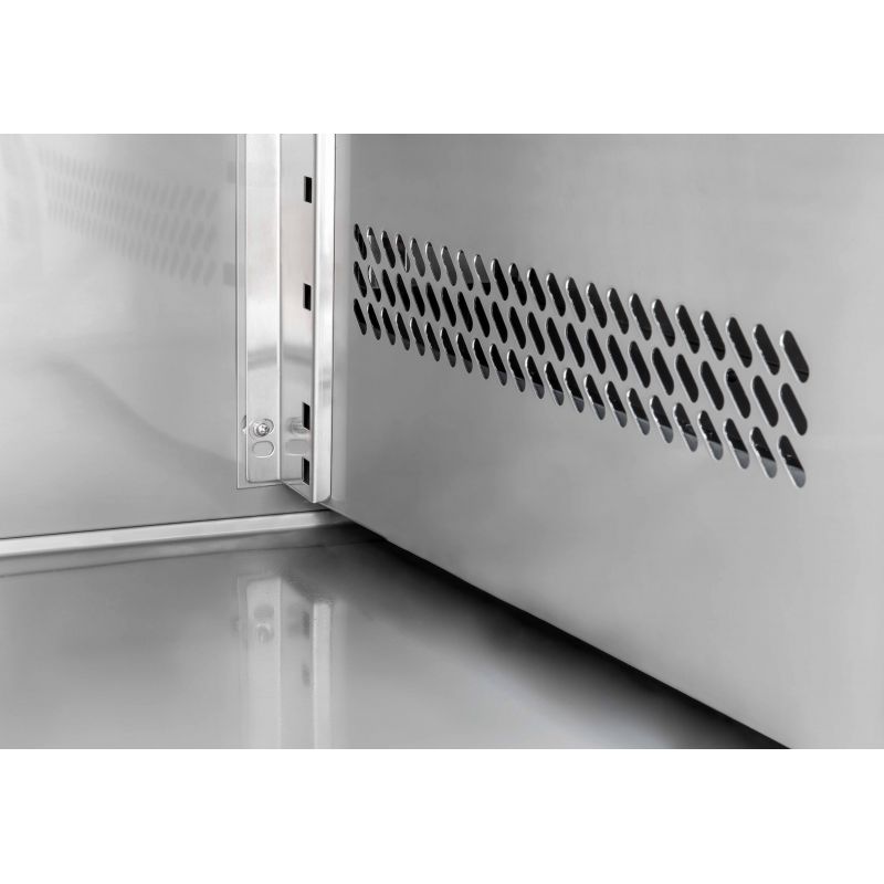 Kühltisch, 1 Tür, 8 Schubladen, Aufkantung, Tiefe 700 mm, -2°C/+8°C