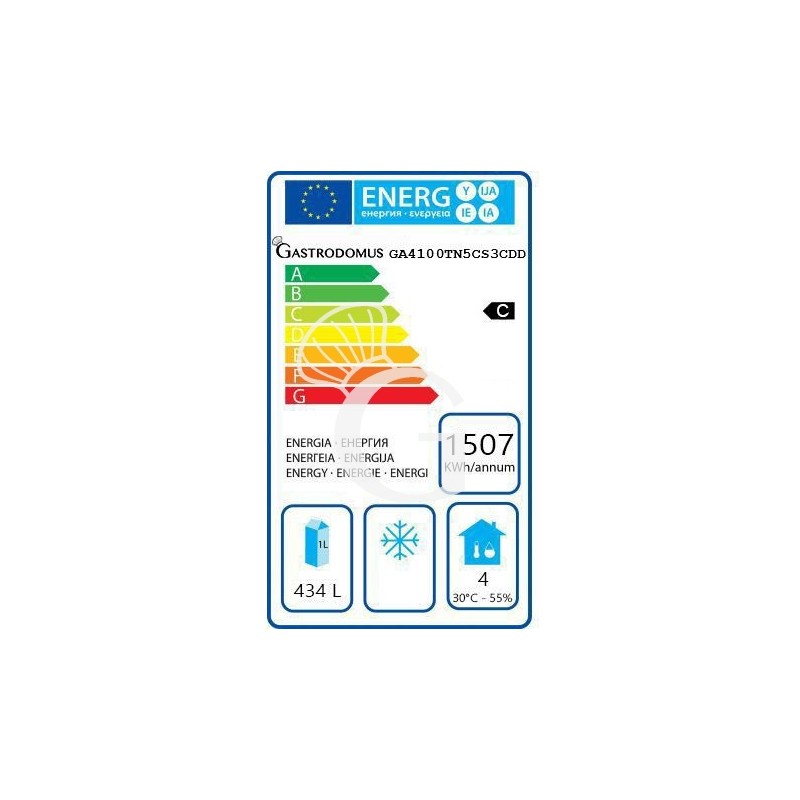 Kühltisch, 1 Tür, 8 Schubladen, Tiefe 700 mm, -2°C/+8°C