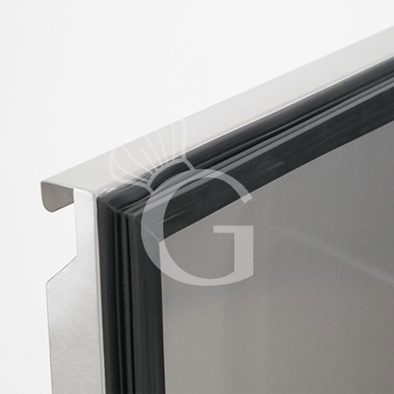 Saladette für GN 1/1 Behälter, 2-türig, Kühlvitrine