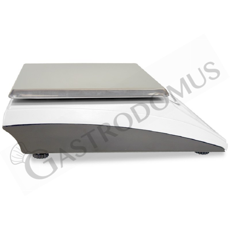 Gastro Waage / Präzisionswaage, aus ABS, LED-Display, Tragkraft 6 kg,  Präzision auf bis zu 1g, B 205 mm x T 250 mm x H 80 mm