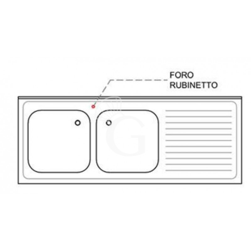 Zentrale Gewindebohrung