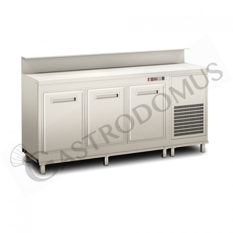 Barkühltisch, eingebauter Motor, Temperatur -16°C/-18°C, B 2000 mm x T 670 mm x H 920 mm